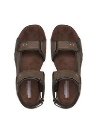 skechers - Skechers Sandały Garver-Louden 64487/BRN Brązowy. Kolor: brązowy. Materiał: skóra #6