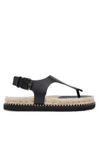 Castañer Espadryle Tokio/261 025672 Czarny. Kolor: czarny. Materiał: skóra