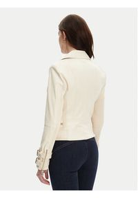Guess Kurtka z imitacji skóry W4YL33 K8S30 Écru Regular Fit. Materiał: skóra #5