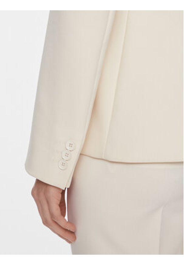 Max Mara Leisure Marynarka Uva 2415041031 Écru Regular Fit. Materiał: syntetyk