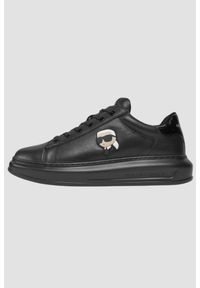 Karl Lagerfeld - KARL LAGERFELD Czarne sneakersy Kapri Mens Nft Lo Lace. Kolor: czarny