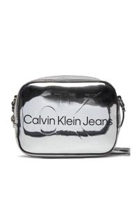 Calvin Klein Jeans Torebka Sculpted Camera Bag18 Mono S K60K611858 Srebrny. Kolor: srebrny. Materiał: skórzane #1