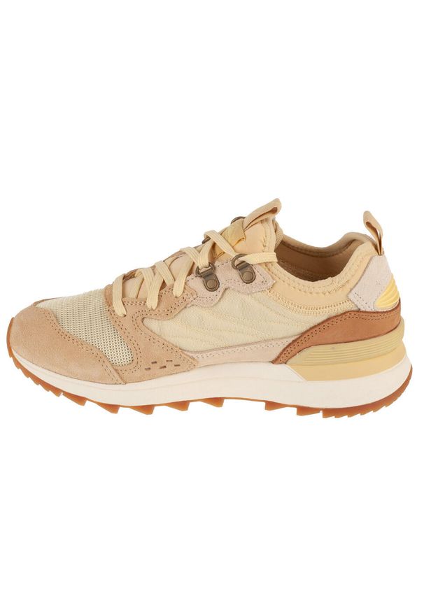 Merrell - Buty sportowe Sneakersy damskie, Alpine 83 Sneaker Recraft. Kolor: beżowy. Materiał: guma, tkanina, zamsz, materiał, syntetyk. Sport: turystyka piesza