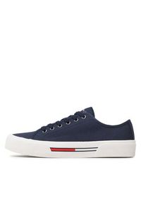Tommy Jeans Tenisówki Canvas Sneaker EM0EM01299 Granatowy. Kolor: niebieski. Materiał: materiał #5