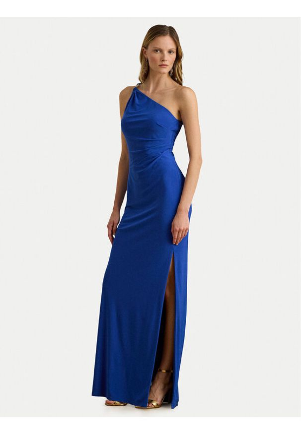 Lauren Ralph Lauren - LAUREN RALPH LAUREN Sukienka wieczorowa 253980922005 Niebieski Slim Fit. Kolor: niebieski. Materiał: syntetyk. Styl: wizytowy