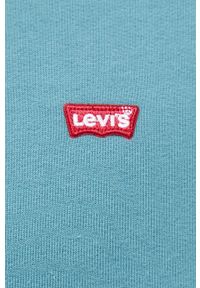 Levi's® - Levi's bluza bawełniana męska kolor zielony z kapturem gładka. Okazja: na spotkanie biznesowe, na co dzień. Typ kołnierza: kaptur. Kolor: zielony. Materiał: bawełna. Wzór: gładki. Styl: biznesowy, casual #5
