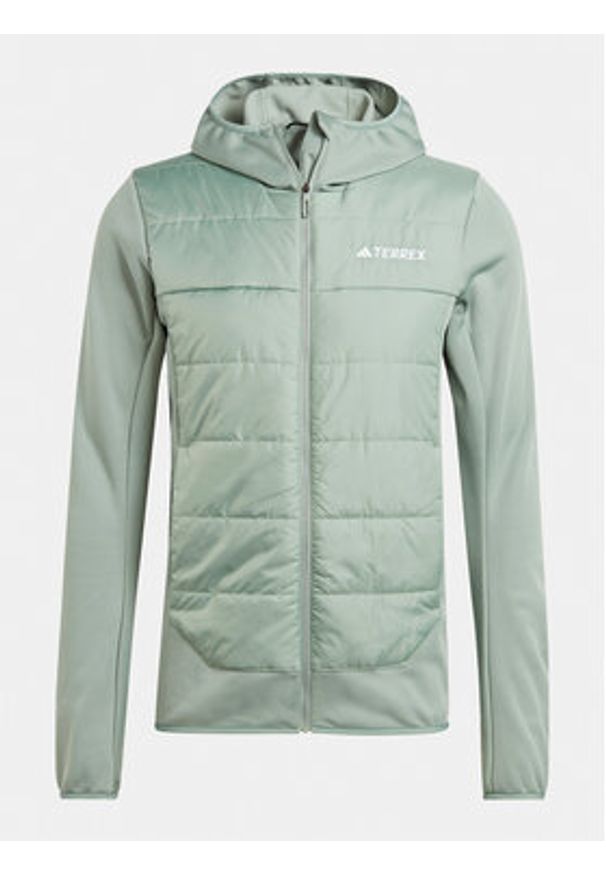 Adidas - adidas Kurtka outdoor Terrex Multi Hybrid IM8107 Zielony Regular Fit. Kolor: zielony. Materiał: syntetyk. Sport: outdoor