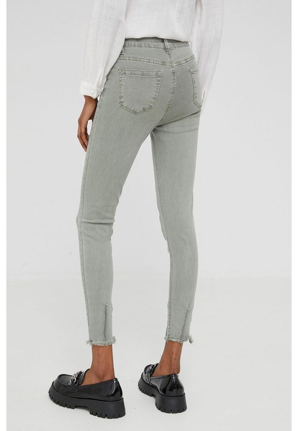 Answear Lab jeansy damskie kolor zielony. Kolor: zielony. Styl: wakacyjny