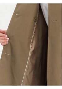 TOMMY HILFIGER - Tommy Hilfiger Trencz WW0WW42133 Khaki Slim Fit. Kolor: brązowy. Materiał: bawełna #6