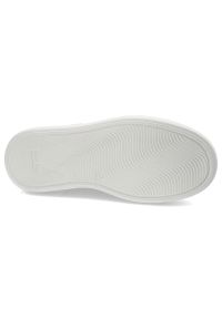 Białe Sneakersy Wasak Stylowe Buty Damskie Na Platformie. Zapięcie: sznurówki. Kolor: biały. Materiał: skóra. Wzór: grochy. Obcas: na platformie #7