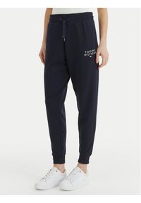 TOMMY HILFIGER - Tommy Hilfiger Spodnie dresowe UW0UW04522 Granatowy Regular Fit. Kolor: niebieski. Materiał: syntetyk