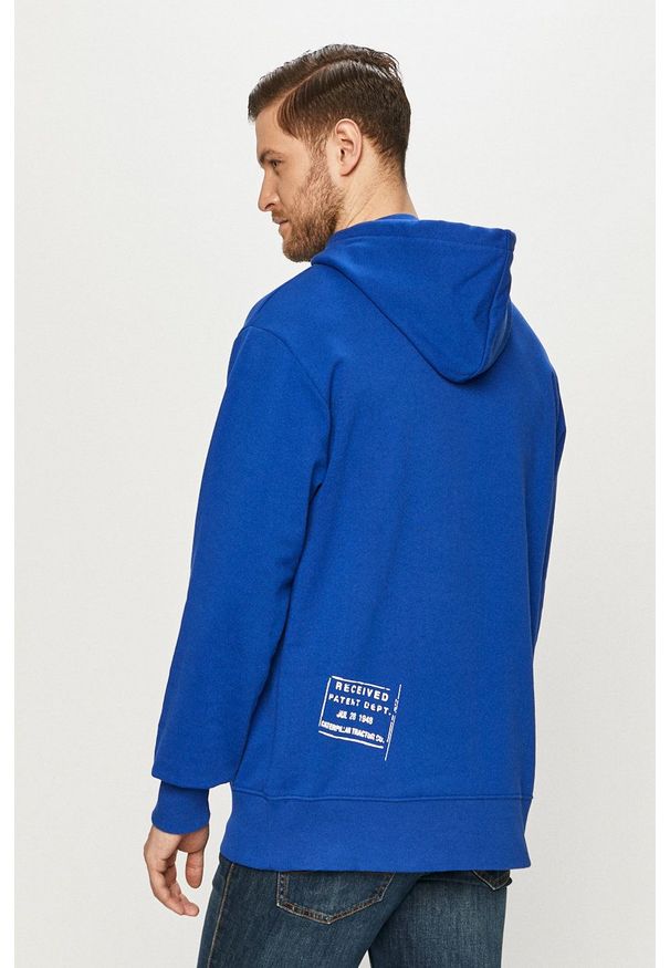 CATerpillar - Caterpillar - Bluza. Okazja: na co dzień. Kolor: niebieski. Wzór: nadruk. Styl: casual