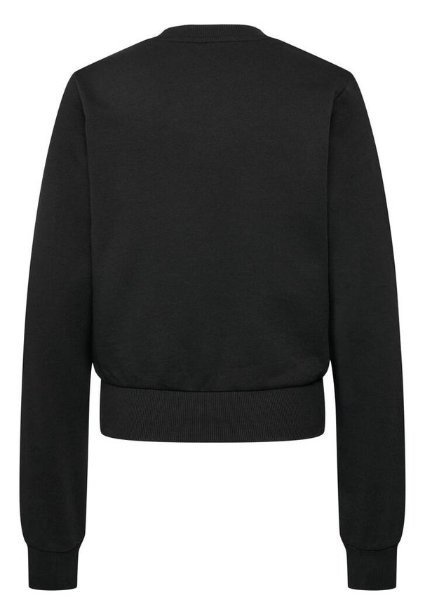 Damska bluza typu crop Hummel LGC Daya. Kolor: czarny. Materiał: dresówka, materiał. Sport: fitness