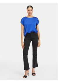 Vila T-Shirt Ellette 14059563 Niebieski Regular Fit. Kolor: niebieski. Materiał: satyna, syntetyk #4