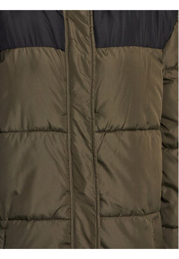 Brave Soul Kurtka zimowa LJK-THAILANDMAXB Khaki Regular Fit. Kolor: brązowy. Materiał: wiskoza. Sezon: zima