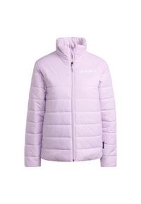 Adidas - Kurtka ocieplana Terrex Multi Essentials. Kolor: różowy. Materiał: puch. Technologia: ClimaWarm (Adidas). Sport: turystyka piesza