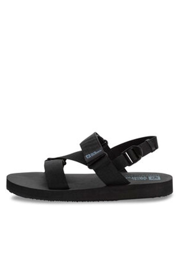 Jack Wolfskin Sandały Urban Entdeckung Belt Sandal 4056711 Czarny. Kolor: czarny. Materiał: materiał