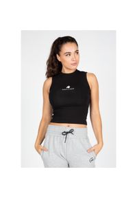 GORILLA WEAR - Crop Top fitenss damski Gorilla Wear Livonia. Kolor: czarny. Sport: fitness #1