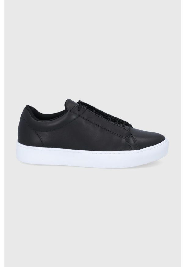 vagabond - Vagabond buty skórzane ZOE kolor czarny. Nosek buta: okrągły. Zapięcie: sznurówki. Kolor: czarny. Materiał: skóra