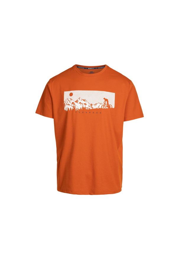 TRESPASS - Męska Koszulka Motocyklowa Nellow. Kolor: pomarańczowy. Sport: turystyka piesza