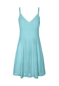 Vero Moda Sukienka letnia Honey 10220925 Niebieski Regular Fit. Kolor: niebieski. Materiał: bawełna. Sezon: lato #4