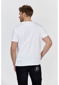 Valentino Garavani - VALENTINO GARAVANI Biały t-shirt męski z logo vltn, Rozmiar XL. Kolor: biały. Materiał: prążkowany. Wzór: aplikacja