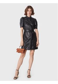 DKNY Sukienka z imitacji skóry DD1G4074 Czarny Regular Fit. Kolor: czarny. Materiał: skóra #4