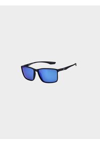 4f - Okulary przeciwsłoneczne z polaryzacją uniseks - niebieskie. Kolor: niebieski. Wzór: gradientowy #1