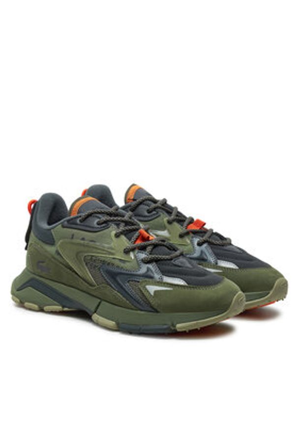 Lacoste Sneakersy 7-48SMA0062 Zielony. Kolor: zielony. Materiał: materiał