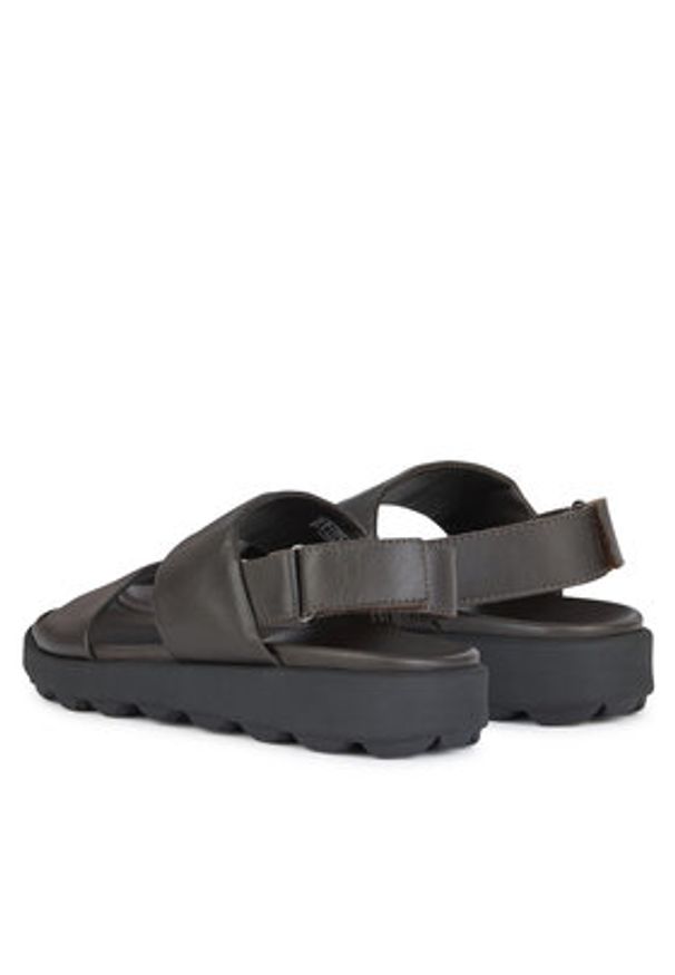 Geox Sandały U Spherica Ec6 U45GWC 00085 C6006 Brązowy. Kolor: brązowy. Materiał: skóra