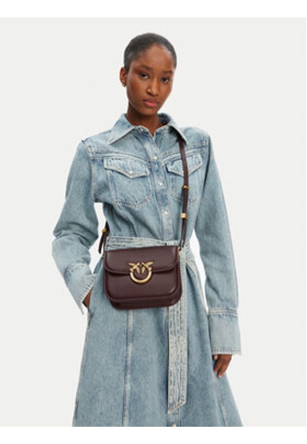 Pinko - PINKO Torebka Love Box Bag Fl Mini PE 25 PLTT 104297 A26L Fioletowy. Kolor: fioletowy. Materiał: skórzane