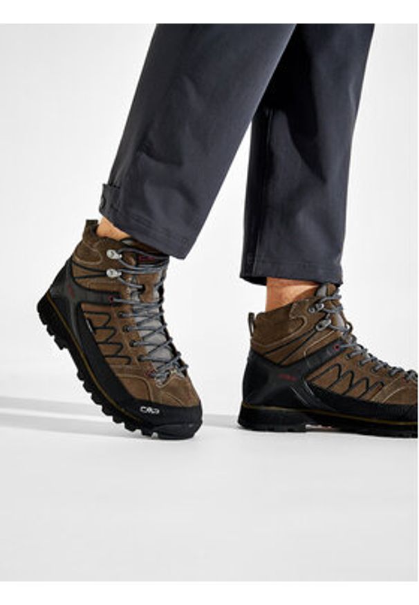 CMP Trekkingi Moon Mid Trekking Shoe Wp 31Q4797 Brązowy. Kolor: brązowy. Materiał: zamsz, skóra. Sport: turystyka piesza