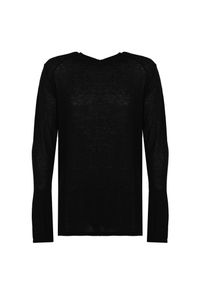 La Haine Inside Us Sweter | LM265 | Mężczyzna | Czarny. Okazja: na co dzień. Kolor: czarny. Materiał: wełna, wiskoza, elastan. Długość: długie. Wzór: jednolity. Styl: casual, elegancki #4