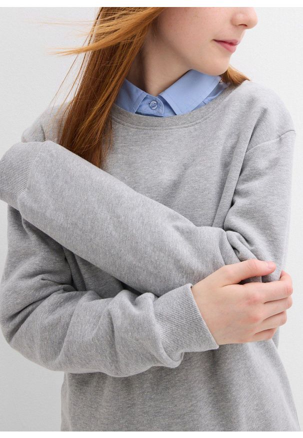 bonprix - Bluza z czystej bawełny organicznej (2 szt.). Kolor: czarny. Materiał: bawełna. Styl: klasyczny