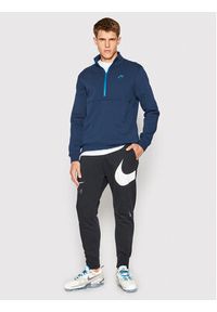 Nike Bluza Sportswear Club DD4732 Granatowy Standard Fit. Kolor: niebieski. Materiał: bawełna