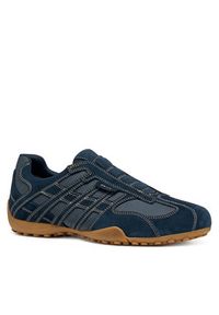 Geox Sneakersy U Snake Original U56MNB 022EK C4002 Granatowy. Kolor: niebieski. Materiał: zamsz, skóra