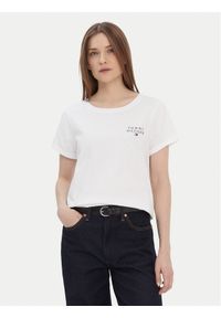TOMMY HILFIGER - Tommy Hilfiger T-Shirt UW0UW04525 Biały Relaxed Fit. Kolor: biały. Materiał: bawełna #1
