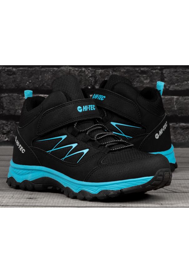 Hi-tec - Buty dziecięce młodzieżowe zimowe HI-TEC TRAIL EXPLORER MID. Okazja: na co dzień. Kolor: niebieski, czarny, wielokolorowy. Sezon: zima