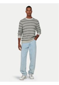 Only & Sons Sweter Musa 22027268 Beżowy Regular Fit. Kolor: beżowy. Materiał: syntetyk, bawełna #2