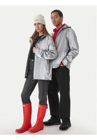 Hunter Kurtka przeciwdeszczowa HARU0008261 Srebrny Regular Fit. Kolor: srebrny. Materiał: syntetyk #3