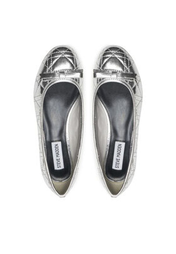 Steve Madden Półbuty Cherish-Q SM11003516 Srebrny. Kolor: srebrny. Materiał: skóra