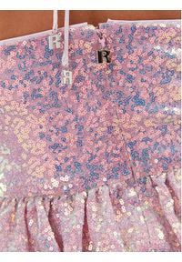ROTATE Bluzka Sequin Halterneck 1113672208 Różowy Regular Fit. Kolor: różowy. Materiał: syntetyk