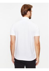 Karl Lagerfeld - KARL LAGERFELD Polo 745022 500221 Biały Regular Fit. Typ kołnierza: polo. Kolor: biały. Materiał: bawełna