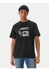 G-Star RAW - G-Star Raw T-Shirt G Icon Graphic D28823-E385 Czarny Regular Fit. Kolor: czarny. Materiał: bawełna #1