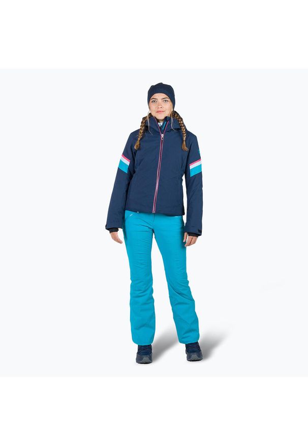 Kurtka narciarska damska Rossignol Strawpile Jkt. Kolor: niebieski. Sport: narciarstwo