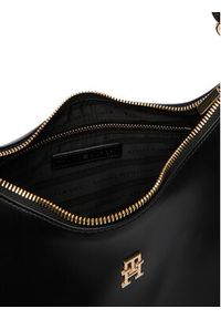 TOMMY HILFIGER - Tommy Hilfiger Torebka Th Essential Shoulder Bag AW0AW18374 Czarny. Kolor: czarny. Materiał: skórzane #4
