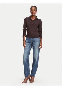 Marella Sweter Onde 2625366101 Brązowy ciemny Regular Fit. Kolor: brązowy. Materiał: wiskoza #2