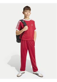 Adidas - adidas Spodnie dresowe Firebird HZ6651 Czerwony Regular Fit. Kolor: czerwony. Materiał: syntetyk #4