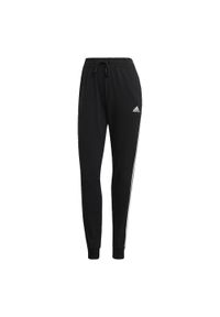 Adidas - Spodnie dresowe męskie adidas Essentials Single Jersey 3-Stripes. Kolor: czarny, biały, wielokolorowy. Materiał: dresówka, jersey. Sport: fitness