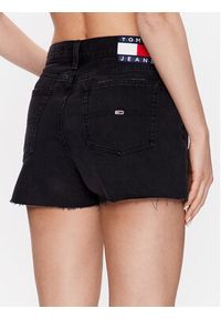 Tommy Jeans Szorty jeansowe Hot Pant DW0DW15591 Czarny Regular Fit. Kolor: czarny. Materiał: bawełna, jeans #4